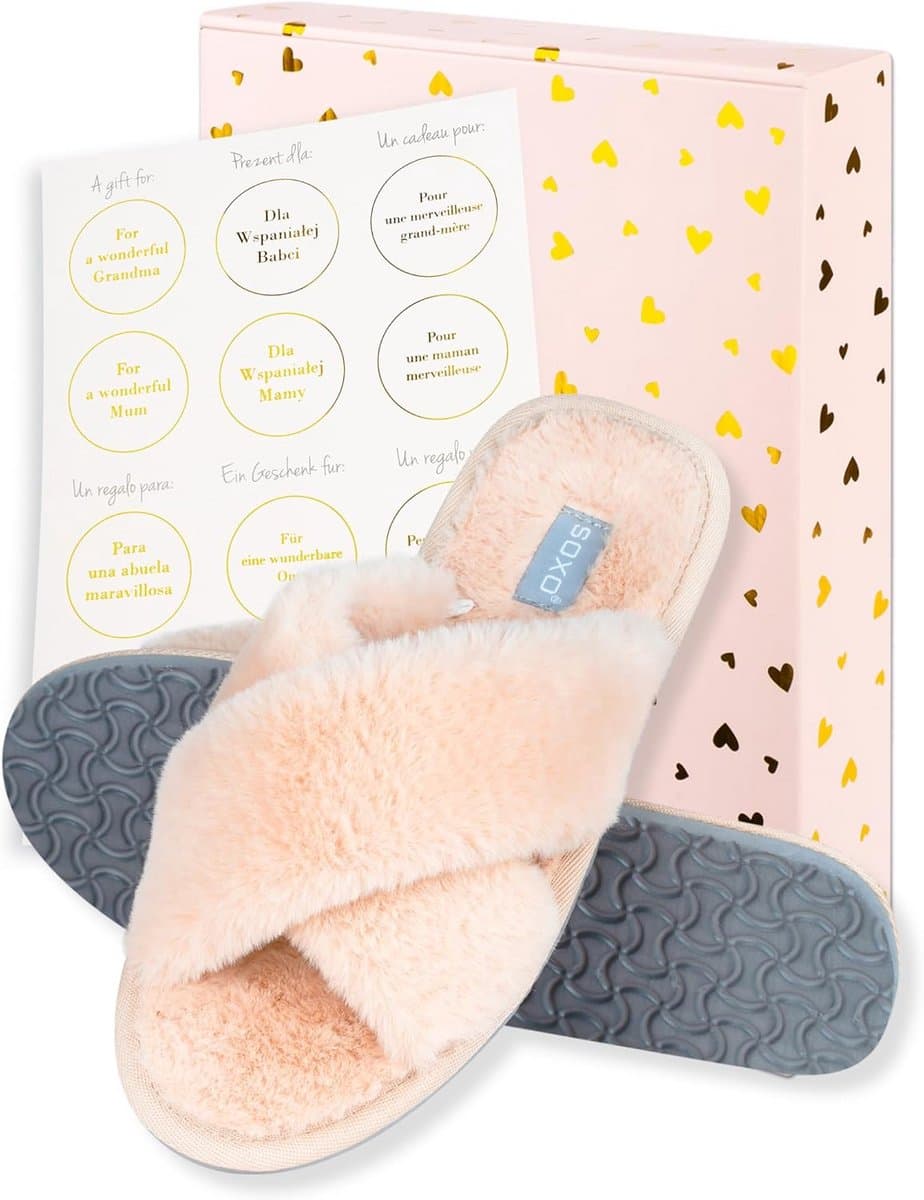 Dames Slippers Cadeau Set in Luxe Geschenkdoos — afbeelding 1