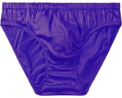 Heren Satijnen Slips Bikini Ondergoed Bulge Verbeterend