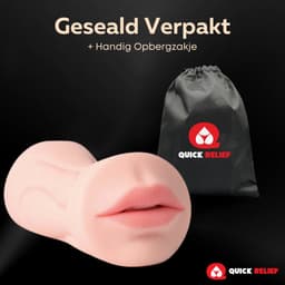 Quick Relief Lisa™ - Masturbator - 2 in 1 - Pocket Pussy - Sex Toy voor Mannen - 21 cm — thumbnail 6