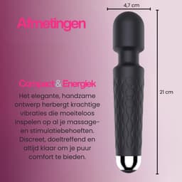 Loiss - Roze - Personal Massager & Magic Wand Vibrator - G Spot Vibrator & Clitoris Stimulator - Stille Vibrators voor Vrouwen – Sex Toys ook voor Koppels - Erotiek — thumbnail 6