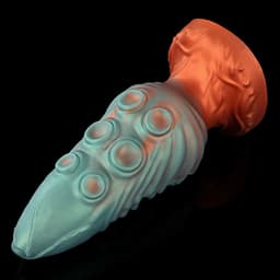 Anale Plug Monster Dildo - Siliconen Realistische Butt Plug - Fantasie Buttplug - Stimulerende Anale Dildo - Lengte 21 cm - Diameter 4.6 tot 7.8 cm. — thumbnail 5