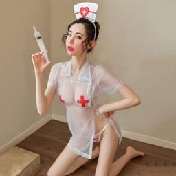 Sexy verpleegsterskostuum voor dames - Perfect voor Halloween en cosplay — thumbnail 3