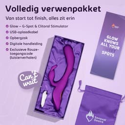 Sensual Desire® GLOW – Rabbit Vibrator – Vibrators voor Vrouwen – Sex Toys Femme – G Spot & Clitoris Stimulator – 21 standen – Sex Toys voor Vrouwen – Intense Dubbele Stimulatie – Stil & Waterdicht — thumbnail 6
