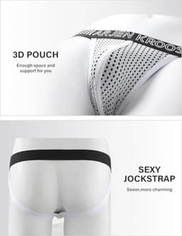Heren Jockstrap Athletic String Ondergoed - Ademend en Sexy Sportondergoed voor Mannen — thumbnail 2