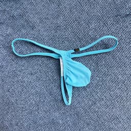 Mannen String Ondergoed - Laag Gesneden T-Back met Bulge Zak - Ademend Nylon - G-String — thumbnail 2