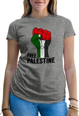 Vrouwen T-shirt met Palestina Print - Comfortabel Statement T-shirt voor Vrouwen — thumbnail 2
