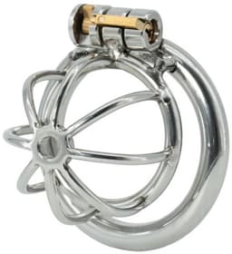 Peniskooi Chestity Cock Harness X-Short - Kuisheidskooi - RVS - 3 maten cockringen — thumbnail 1