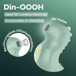 Satisfyer - Din-OOOH - Luchtdruk Vibrator - Groen — thumbnail 5
