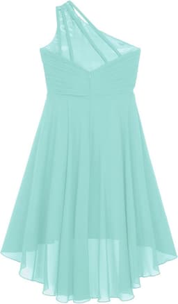Elegante Meisjes Jurk Lang Bloemenmeisje Bruiloft Chiffon Feest Jurk voor Gala en Examens — thumbnail 4