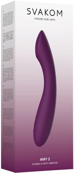 Svakom - Amy 2 - Flexibele G-Spot Vibrator - Paars — thumbnail 6