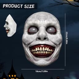 Griezelig Demonenmasker Latex voor Halloween Carnaval en Cosplay Feesten — thumbnail 3