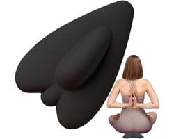 Bekkenbodemspiertrainer - Bekkenbodemspierversterker voor vrouwen - 19×12×5,5 cm - Oefening voor de binnenkant van de dijen - Billen- en anuslift - Sport en fitness - Draagbaar - Unisex - Zwart