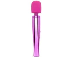 Electric Pink Wandvibrator - Clitoris Stimulator - Krachtig Massageapparaat - 13 Standen - 6 Snelheden - 7 Patronen - Flexibele Kop - Zacht Siliconen - Waterdicht IPX7 - Oplaadbaar - Seksspeeltje - Voor Vrouwen - Reisadapter - Roze - MyMagicWand — thumbnail 1