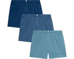 Losse Pasvorm Katoenen Boxers voor Mannen - Super Zachte Boxershort met Knopen - Ondergoed voor Mannen - Set van 3/6 Stuks