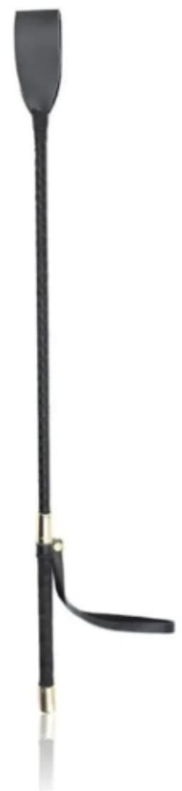 Luxe Zwarte Zweep – Midnight Authority – Erotisch Speelgoed voor Koppels | BDSM Whip met Gouden Details – Sexy Fetish Accessoire – Kinky Dominatrix Accessoire – 45 cm | Dare to Undress — thumbnail 9