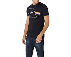 Unisex Zwart T-Shirt met Classic Dark Side of the Moon Motief