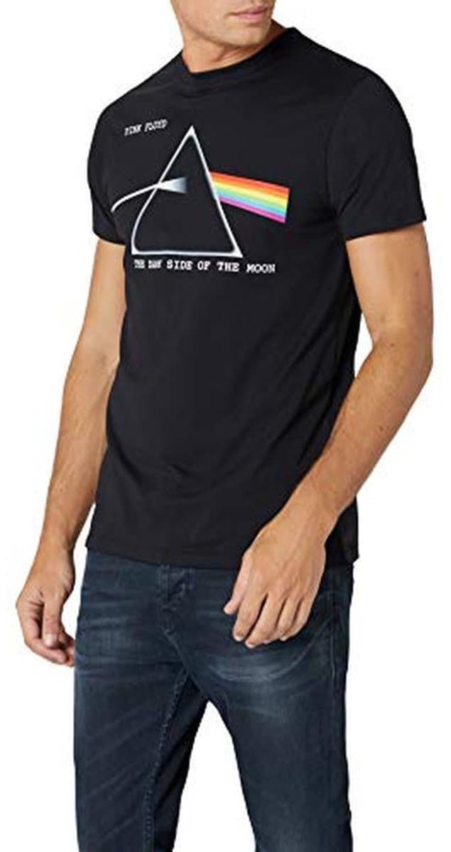 Unisex Zwart T-Shirt met Classic Dark Side of the Moon Motief — afbeelding 1