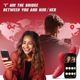 DOWO® - 3 in 1 Vibrator met App Control - 10 Vibratiestanden - 7 Stootstanden - 5 Pulsatiestanden - Dildo Vibrator - Intense Clitoris & G-Spot stimulator - Sex Toys voor Vrouwen & Koppels - Clitoris Stimulator - Seksspeeltjes - Cadeau voor Vrouw — thumbnail 4