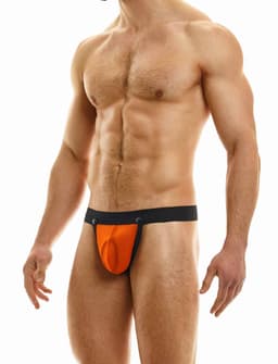 MODUS VIVENDI C-Ring Pleasure Thong Orange - MAAT S - Erotisch Heren Ondergoed - String voor Man - Sexy mannen String — thumbnail 6