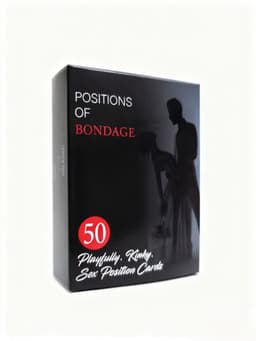 Positions of Bondage – 50 Erotische Positiekaarten – Spannend Kaartspel voor Koppels – Intimiteit & Variatie – Volwassenen Spel — thumbnail 1