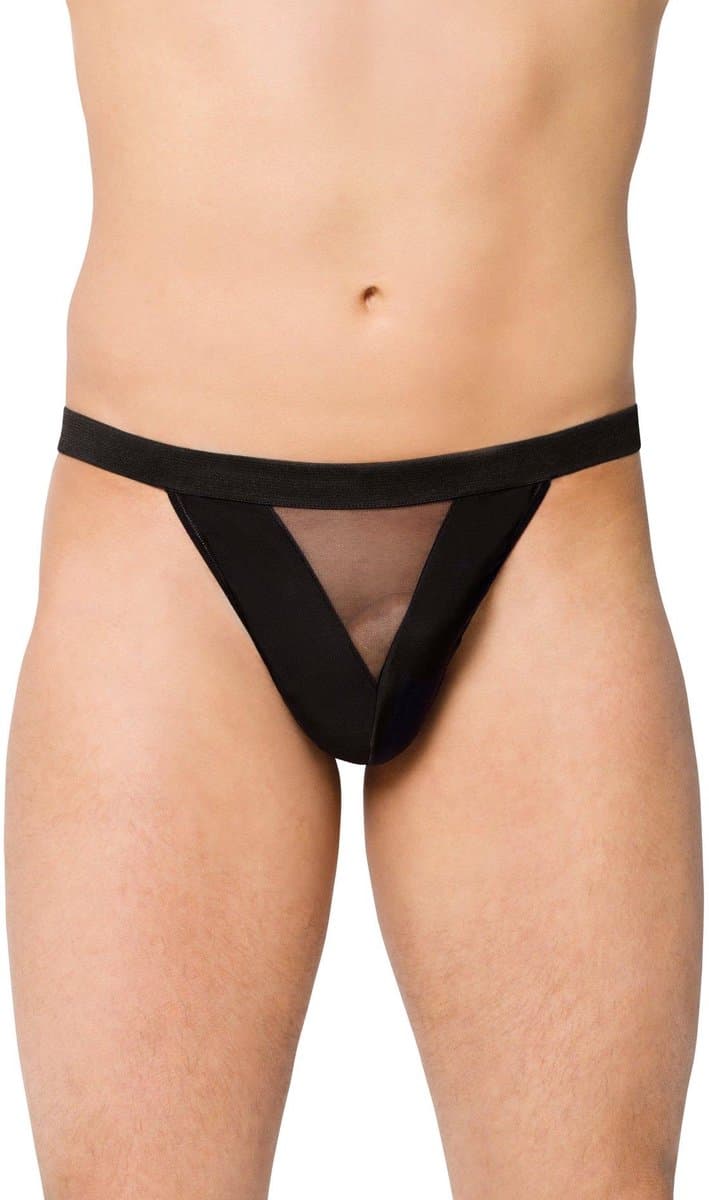 SoftLine Collection | Sexy transparante heren string | zwart | S t/m L — afbeelding 1