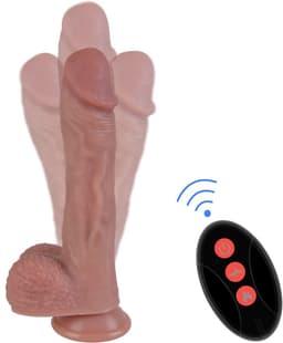 Erospace Natural Play D6 – siliconen dildo 22 cm met stotende en roterende functie — thumbnail 5