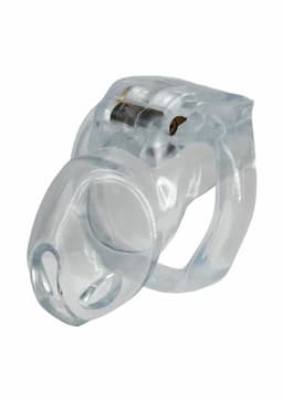 Peniskooi Clear Control Cock Cage Short - Kuisheidskooi - Transparant - BDSM - 4 maten cockringen — thumbnail 1