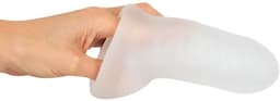Siliconen Penis Sleeve Met Bal Ring - Penis Verdikker - Sleeve Voor Een Dikkere Penis - Zachte Sleeve Voor Penis Verdikking en Verlenging - Rekbare Elastische Penis Huls - Maat M 16.5 Cm. — thumbnail 2