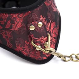 Banoch - posture Collar & leash Courtesan Red - halsband met riem - rood - bdsm — thumbnail 12