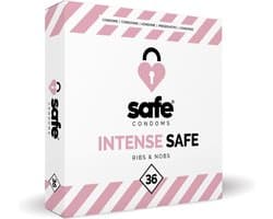 Safe Condooms - Ribs & Nobs - 36 stuks