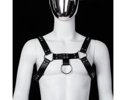 Banoch | Chest harness Raiden - pu leer harnas voor man