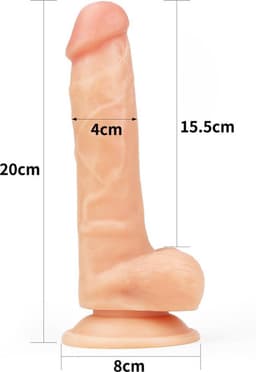 Lovetoy - The Ultra Soft Dude - Realistische Dildo - 20.5 x 3.5 cm — thumbnail 5
