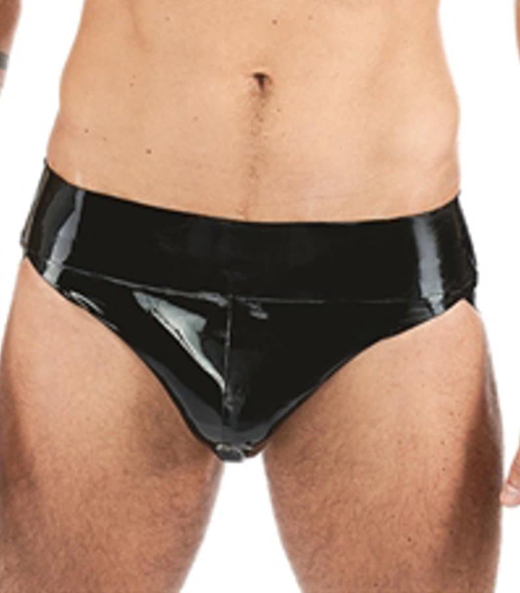 Mister B rubber jockstrap zwart large — afbeelding 1
