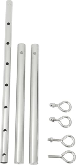 Banoch | Spreidstang verstelbaar + hoes | 50 cm - 80 cm zilver | spreader bar bondage — thumbnail 2