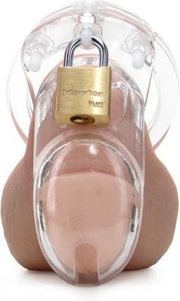 Intenz® Kuisheidskooi - Transparant - Chastity Cage - Groot - Peniskooi - Inclusief Slotje — thumbnail 9