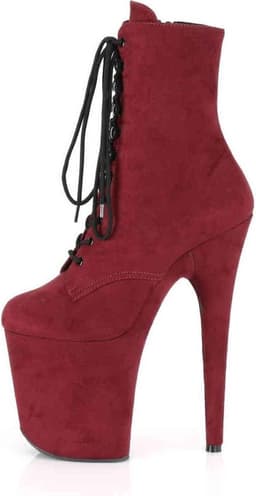 Pleaser - FLAMINGO-1020FS Plateau Laarzen, Paaldans schoenen - Paaldans schoenen - 42 Shoes - Bordeaux rood — thumbnail 3