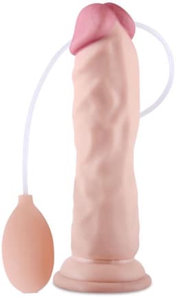 Lovetoy - Zachte Spuitende Dildo - Met Squirt Functie - 21 cm - Lichte Huidskleur — thumbnail 9
