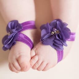 Barefoot Sandals voor Baby Meisjes met Bloemen — thumbnail 2