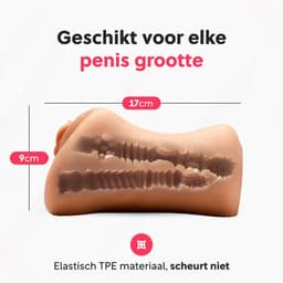 Jespro Realistische Latina Pocket Pussy - Kunstvagina - Sex Toys voor Mannen - Masturbator - Blowjob Simulator - Nep Vagina - Voor Heren - Stroker - Seksspeeltjes - Erotiek - Zelf aftrekken — thumbnail 6