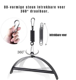DYNA® Sex Schommel - Sex Stoel - Bondage - Zwart - 32cm x 10cm x 36cm — thumbnail 4