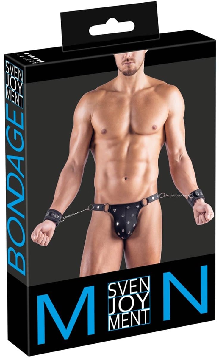 Men's Thong AND Cuffs XL — afbeelding 1