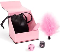 Secret Play - Pleasures Box For Couples: Dice + Vibrating Bullet + Feather Pen — thumbnail 4