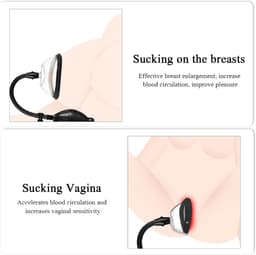 Oneay Vaginale en clitoris vacuümpomp voor vrouwen – Tepelzuignappen met sterke zuigkracht – Erotisch seksspeeltje voor koppels – Zwart — thumbnail 3