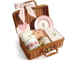 Cadeauset Vrouwen - Verjaardagscadeau - Feestelijke Gelegenheden - Inclusief Geurende Kaars - 12 x 20 cm - Roze