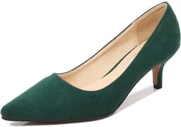 Elegante Dames Pumps met Lage Kittenhak en Puntige Neus - Comfortabele Bruidsschoenen — thumbnail 1