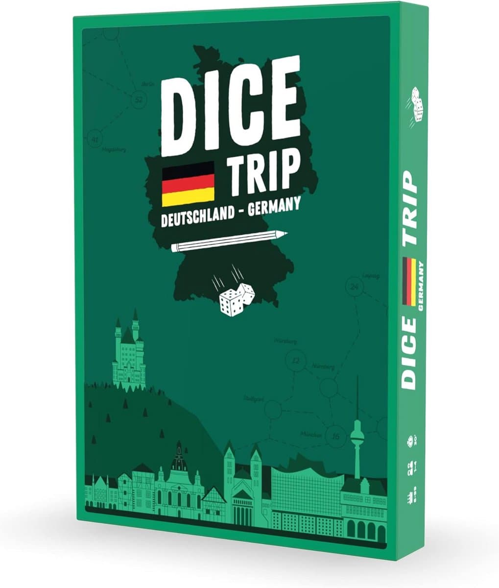 Reisspel Roll & Write Duitsland: Tactisch Dobbelspel voor kaarten ontdekken — afbeelding 1