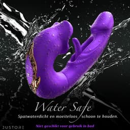 Pleasure Intense X³ – Ultra Violet – 3 in 1 Likkende Tong Vibrator voor Vrouwen – G-Spot Satisfyer & Clitoris Stimulator – Rabbit Tarzan Vibrator – Sex Toys voor Koppels – Seksspeeltjes voor Mannen — thumbnail 7