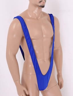 Heren Mankini String Zwembroek V-Hals Strandoutfit Party Kleding — thumbnail 3