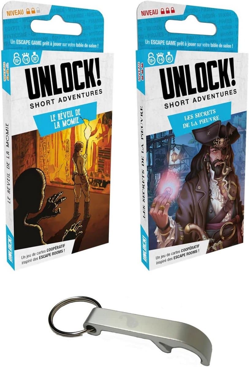 Puzzelspel Set 2 Korte Avonturen, Escape Room Beleving Thuis met App Ondersteuning — afbeelding 1
