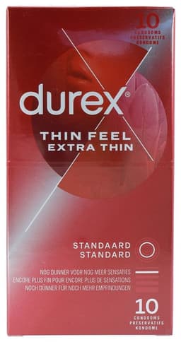 Durex - Condooms Thin Feel Extra Dun 10 st. — thumbnail 13